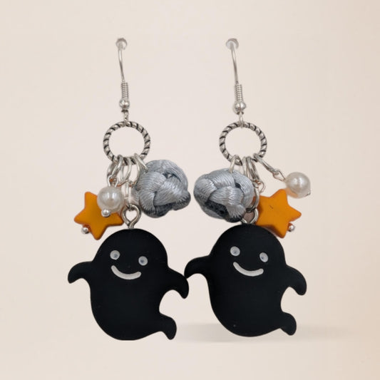 nœud diamant & petit fantôme noir